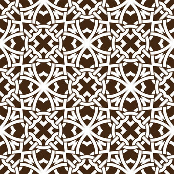 Celtic knot Abstract seamless pattern ornament vector