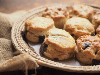 Scones with chocolate chip