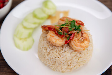 fried rice with shrimp
