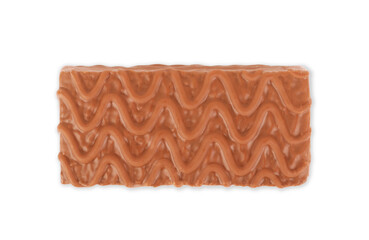 milk chocolate on white background