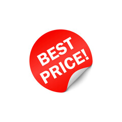 red vector banner best price