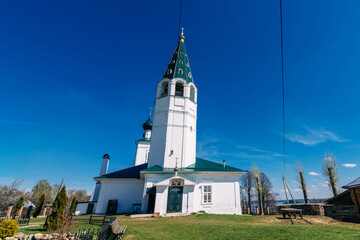 Obraz premium Ancient Orthodox Christian stone Church in Russia