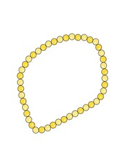 Obraz premium illustration of a gold necklace