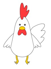 illustration of a Chicken character