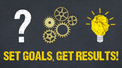 Obraz premium Set Goals, get Results!