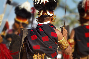 naga people during hornbill festival in kohima -nagalang-india