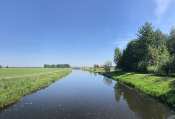 Fototapeta na wymiar River around Voorst in Gelderland