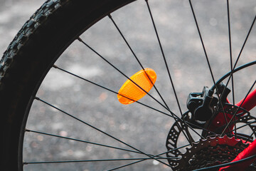 wheel of a bike