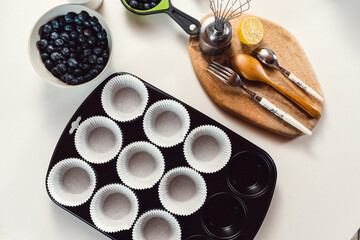 Blueberry muffin making set