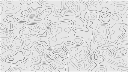 Contour illustration. Abstract topographic map background. Geography scheme.
