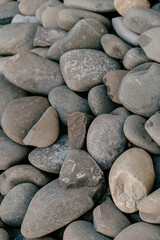 The stones are lying on the ground