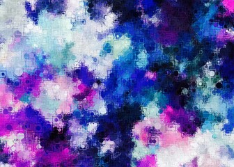 Abstract Colorful Geometrical Artwork,Abstract Graphical Art Background Texture,Modern Conceptual Art,Synthwave Aesthetic Poster Print,3D Rendering