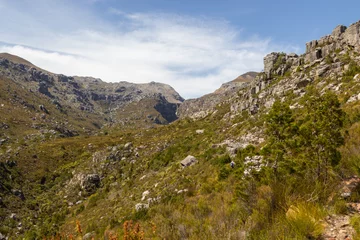 Deurstickers beautiful landscpae of the Bain's Kloof, Wellington, Western Cape, South Africa © Christian Dietz