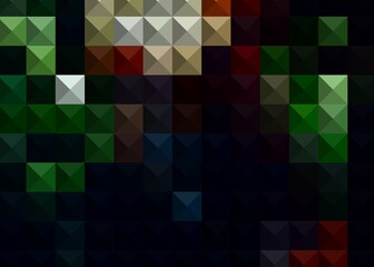 Obraz premium Abstract Colorful Geometrical Artwork,Abstract Graphical Art Background Texture,Modern Conceptual Art,Synthwave Aesthetic Poster Print,3D Rendering