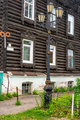 Tomsk, stylish street lamp