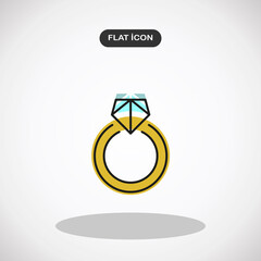 RING icon vector.Simple logo vector illustration for graphic and web design.