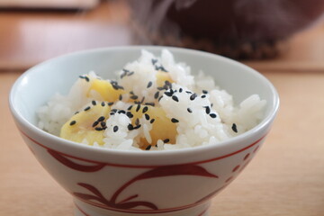 rice cooked with chestnuts