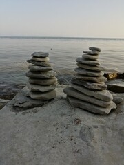 stones on the beach