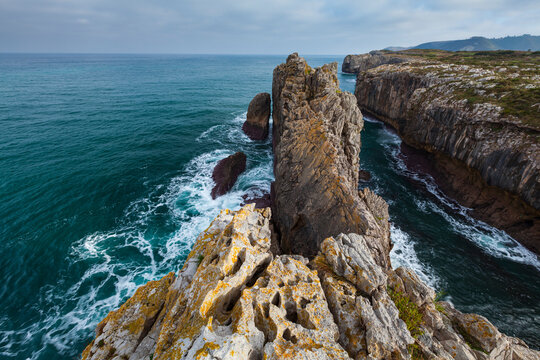 Nueva de Llanes, Llanes council, Cantabrian sea, Asturias, Spain, Europe