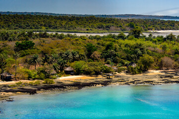 An island of the Bissagos Archipelago (Bijagos), Guinea Bissau.  UNESCO Biosphere Reserve