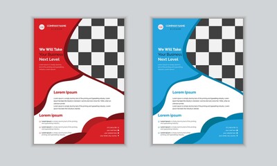 Minimal and Creative Corporate Business Flyer Design Template and Vector Pro Illustration
