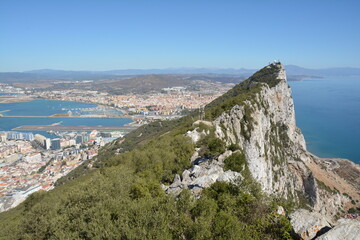 Fototapeta na wymiar Vue Panoramique Gibraltar 
