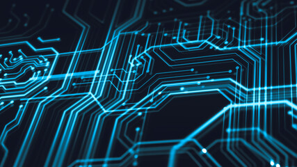 Abstract polygonal space low poly dark background with connecting dots and lines.