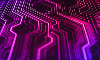 Abstract polygonal space low poly dark background with connecting dots and lines.