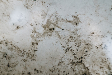 Abstract metal background. Texture of dirty metal and water