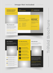 Construction Trifold Brochure Design