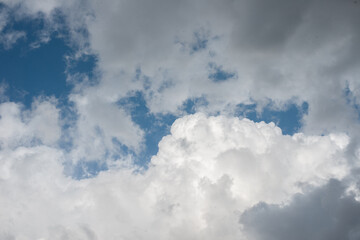 Fototapeta premium blue sky fluffy clouds heaven
