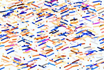 Light Orange vector template with repeated sticks.