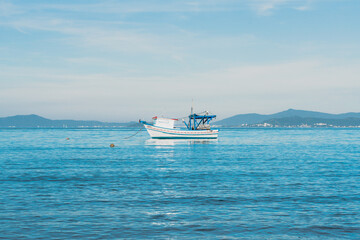 fishing boat in the sea