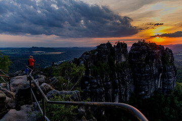 Erkundungstour durch die sächsische Schweiz an verschiedenen Orten - Sachsen/Deutschland