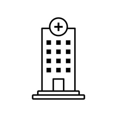 Hospital line icon