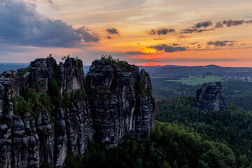 Erkundungstour durch die sächsische Schweiz an verschiedenen Orten - Sachsen/Deutschland