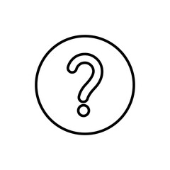 Question mark line icon