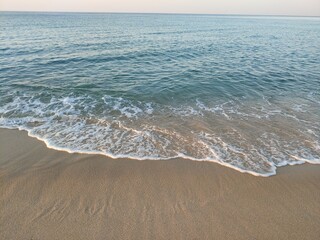 바닷가 해변 석양