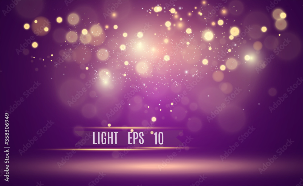 Poster beautiful sparks shine with special light. vector sparkles on a transparent background. christmas ab