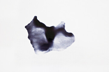 Abstract ink background. watercolor ink drops on white paper. black circle organic flow expanding alcohol ink technique . Marble style. Black paint stroke texture  Macro image