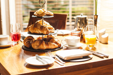 Coissant Tiered Breakfast