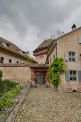 Eingang im Schloss Wildenstein (Bubendorf) Das Schloss Wildenstein befindet sich südlich von Bubendorf in einem Seitental des Flusses 