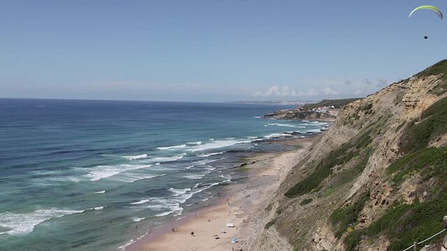Vista da Praia da Aguda em Sintra Portugal