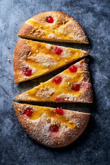 coca de Sant Joan, sweet flat cake from Catalonia