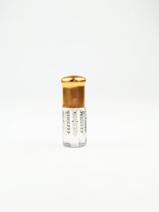 Arabian oud attar perfume in mini bottles.