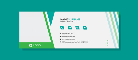 modern creative business email signature template