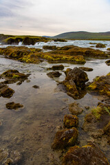 Godafoss (waterfall of the gods)  in the Bardardalur district of Northeastern Region of Iceland