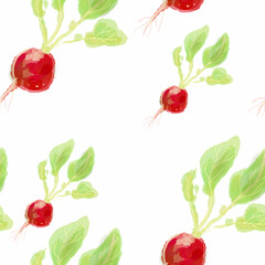 radish pattern, ideal footage for themes such as recipes and cooking, loop animation for backgrounds