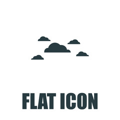 Fototapeta na wymiar Cloud Icon Flat