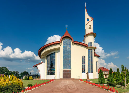 Church (Parafia pw. Miłosierdzia Bożego) in Sedziszow Malopolski, Rzeszow, Poland.